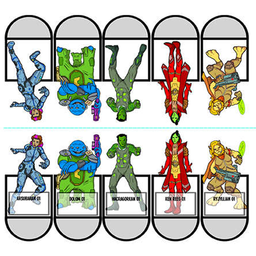 Bulldogs! Paper Miniatures